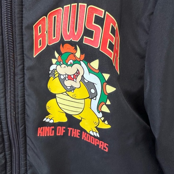 Nintendo Super Mario Bomber Jacket, Bowser Jacket Size 5/6 - Picture 8 of 12
